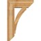 Ekena Millwork Thorton Slat Rough Sawn Bracket w/ Offset Brace, Western Red Cedar, 8"W x 22"D x 34"H BKT0806X22X34THR06RWR - alternate 2